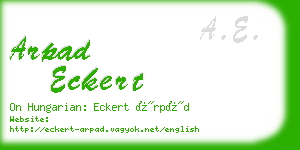 arpad eckert business card